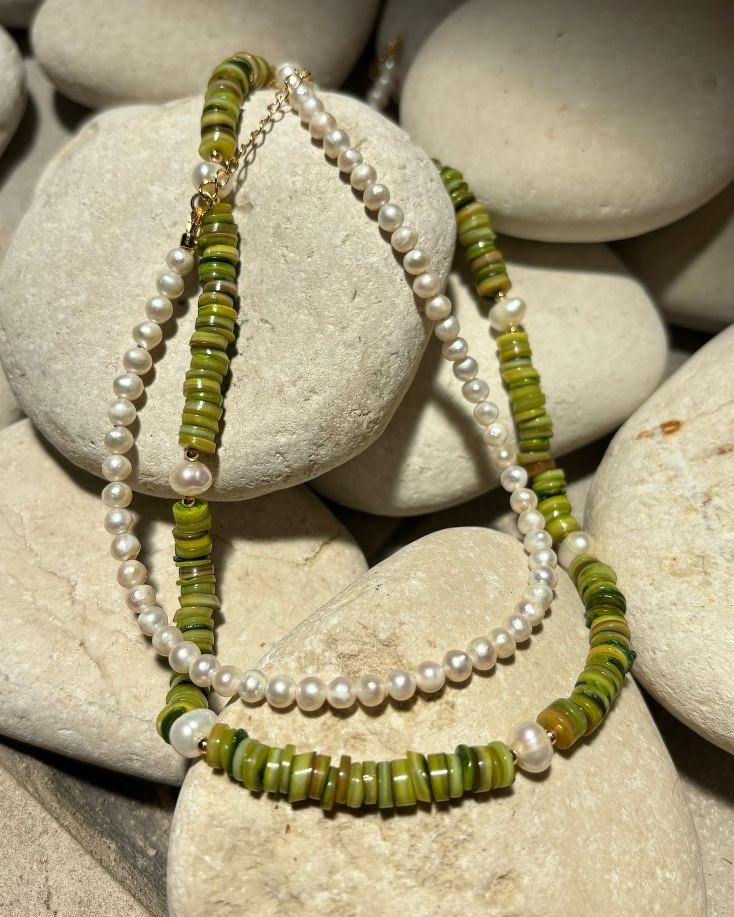 Shiny shell necklace