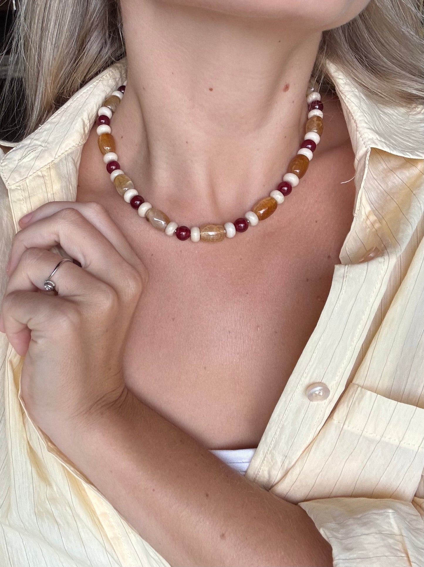 Cherry Cream Necklace