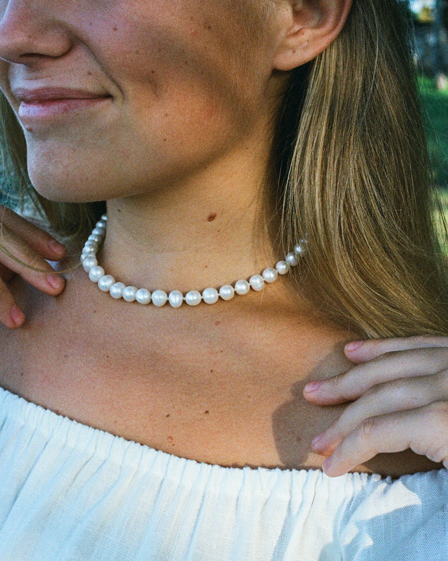 Pure pearl necklace